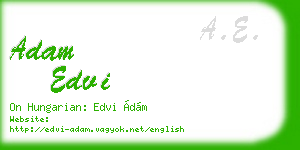 adam edvi business card